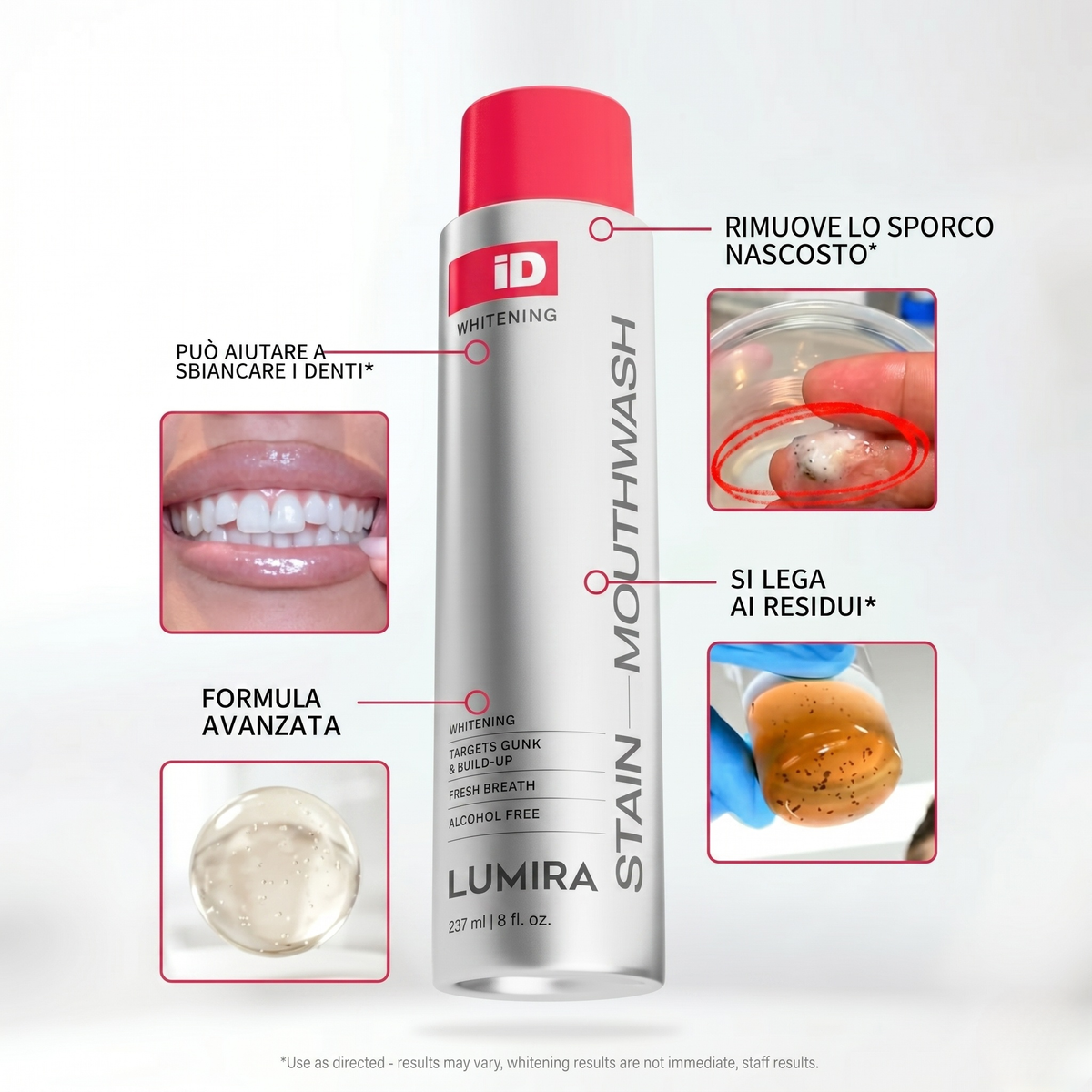 LUMIRA™ – Collutorio Sbiancante Senza Alcol 237ml