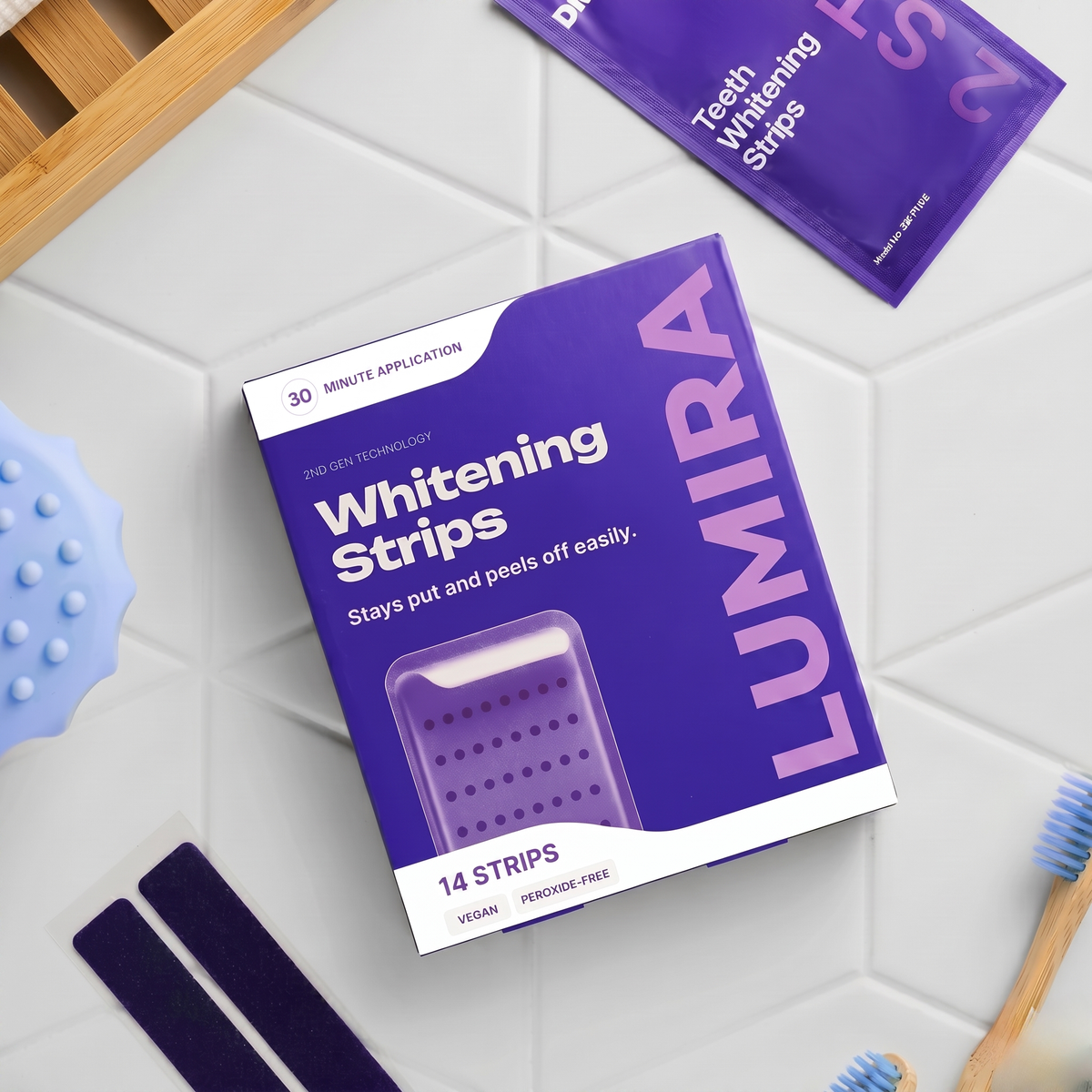 LUMIRA™- Strisce sbiancanti viola (14 Strisce)
