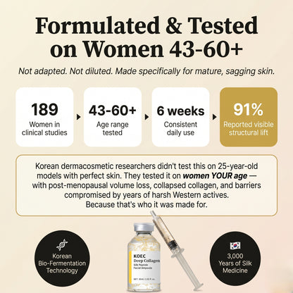 Korean Silk Collagen Ampoule The needle-free "lifting thread" ritual from Korea.