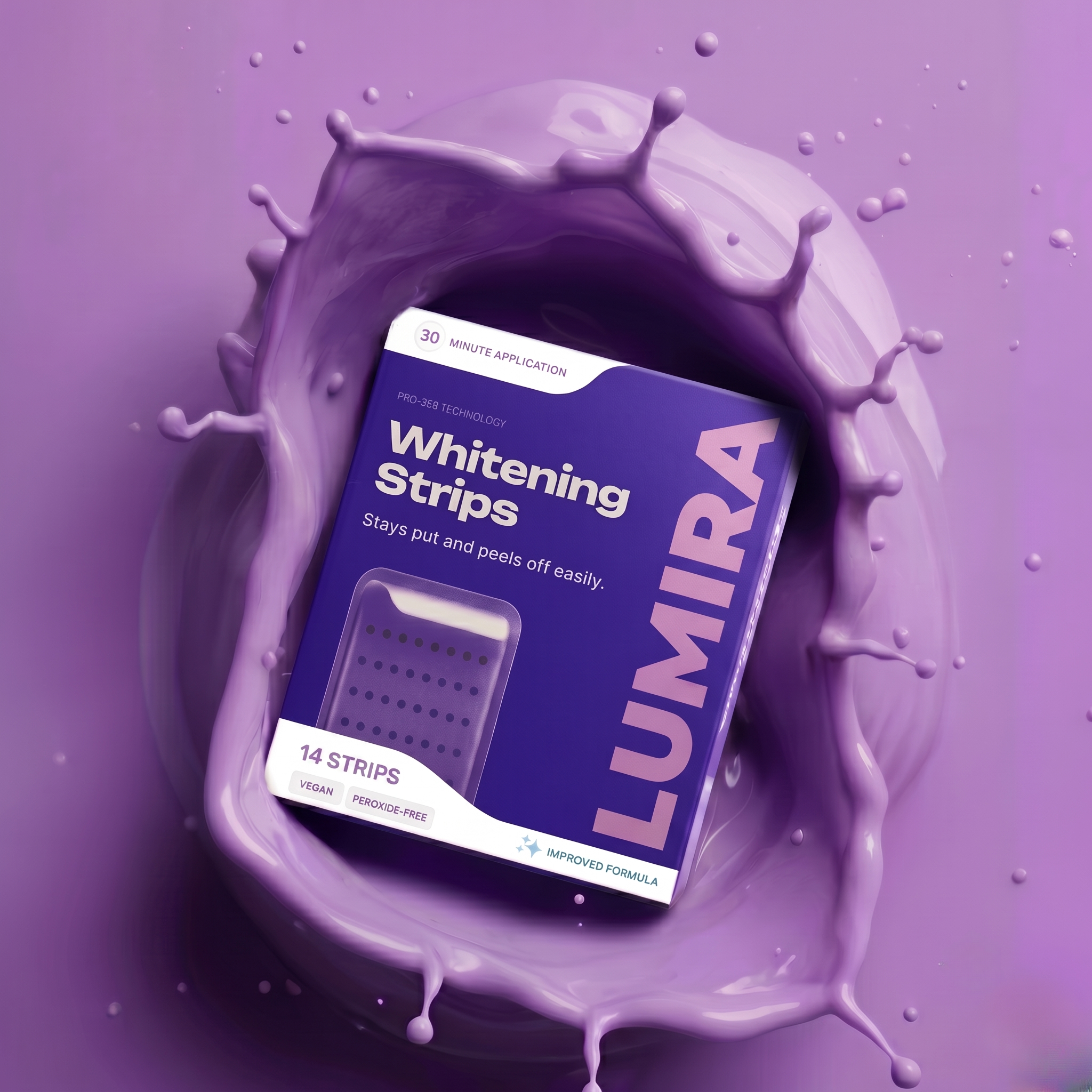 LUMIRA™- Strisce sbiancanti viola (14 Strisce)