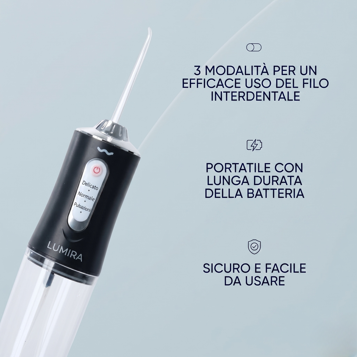 LUMIRA™ Water Flosser Portatile