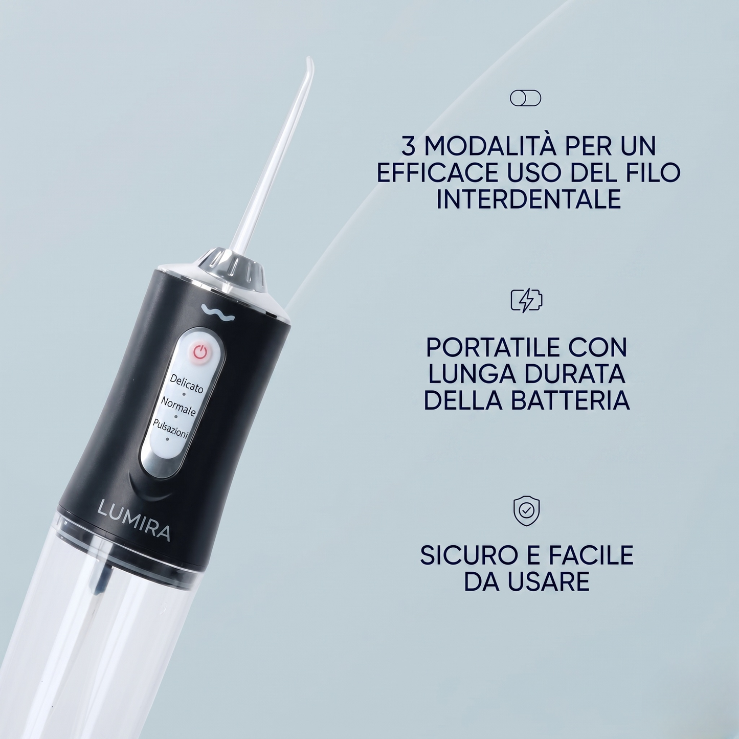 LUMIRA™ Water Flosser Portatile