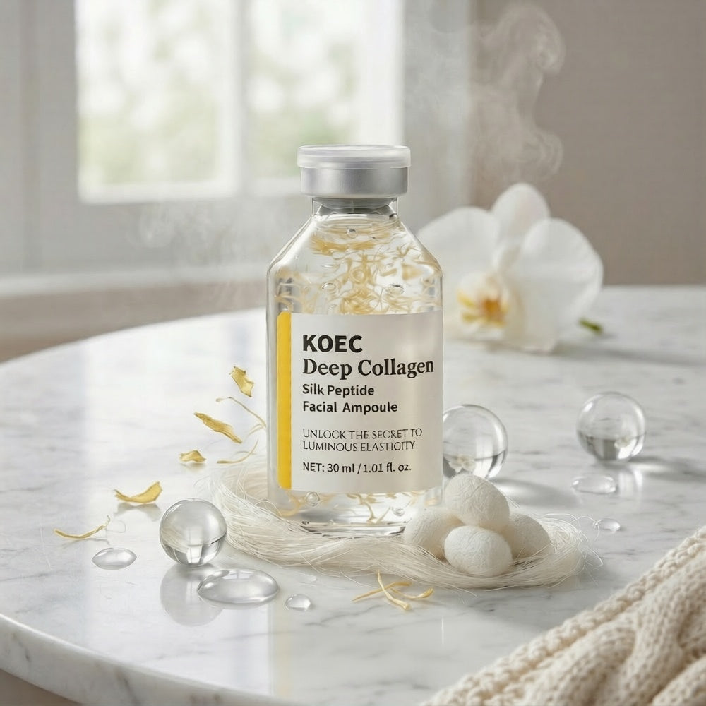 Korean Silk Collagen Ampoule The needle-free "lifting thread" ritual from Korea.